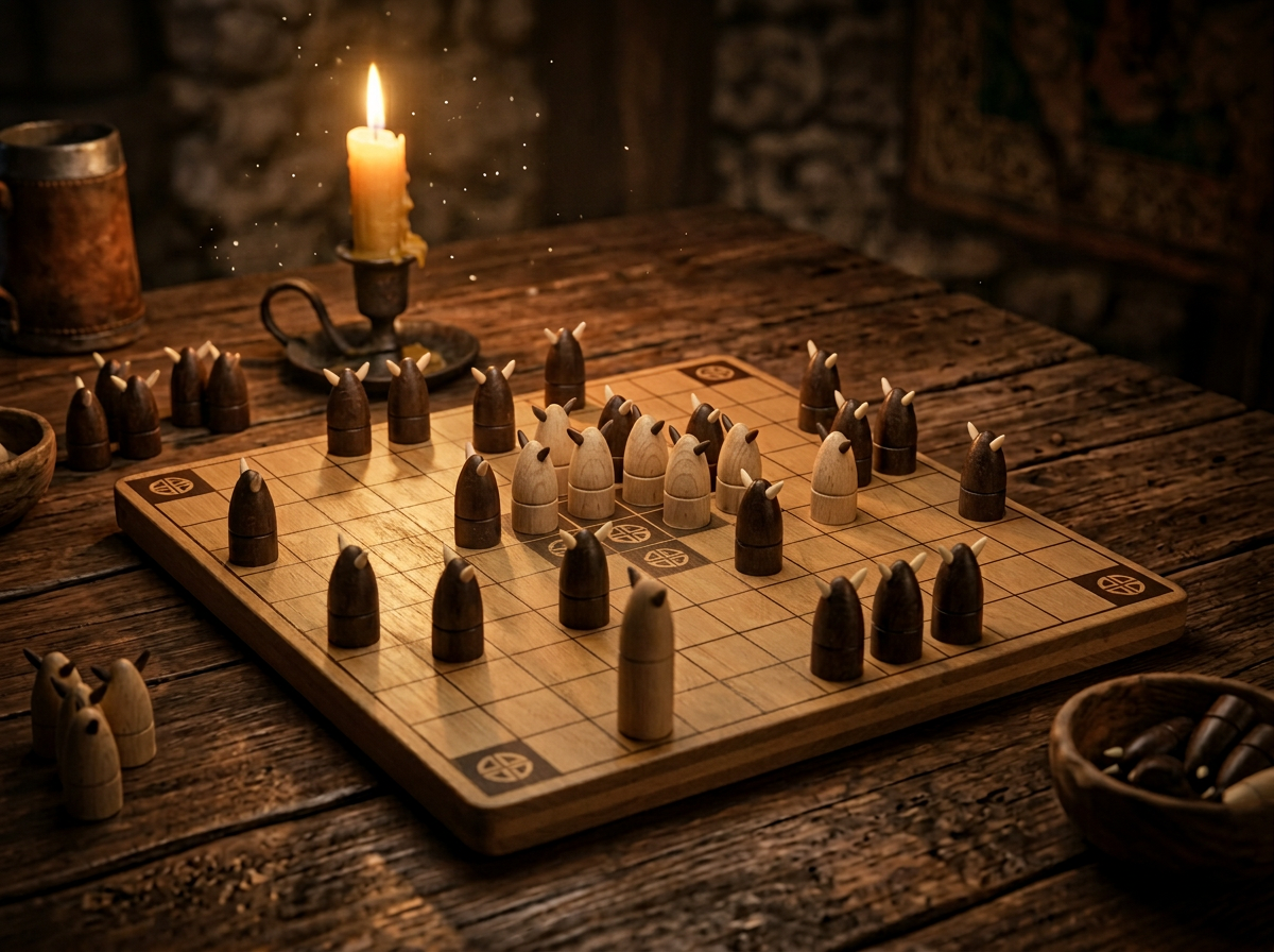 Échecs vikings — Jeu viking en plein air à Valhalla World
